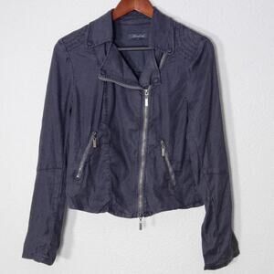 Level 99 Jacket Zip Front Black Stretch Knit Women’s XL City Ready